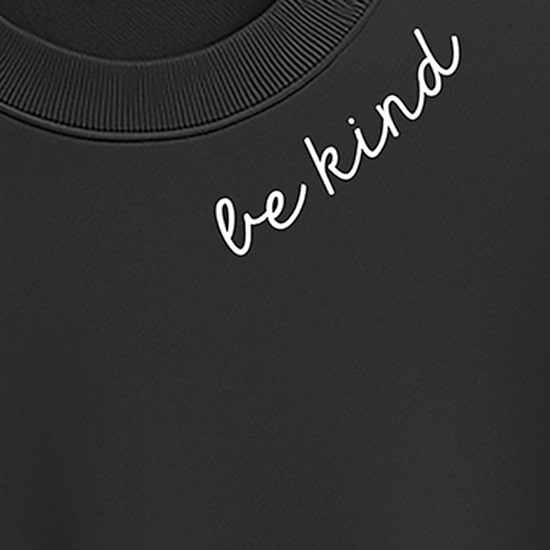 Be Kind Womens Crew Neck Long Sleeve Sweatshirt