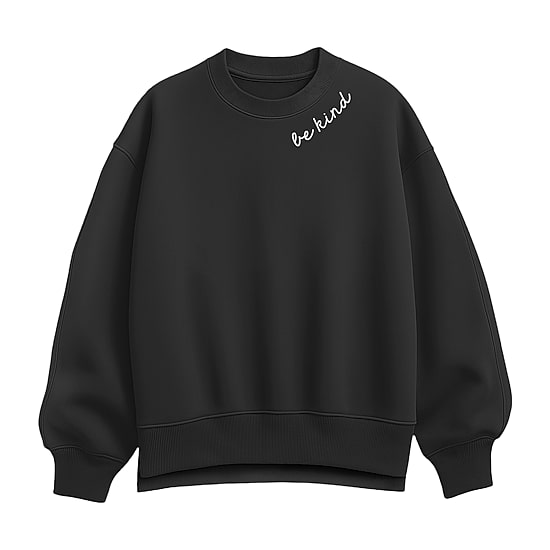 Be Kind Womens Crew Neck Long Sleeve Sweatshirt