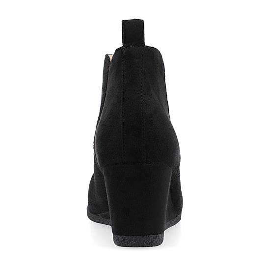 Journee Collection Womens Mylee-Wd Wedge Heel Booties Wide Width