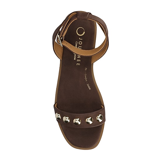 Journee Collection Womens Primrose Ankle Strap Flat Sandals