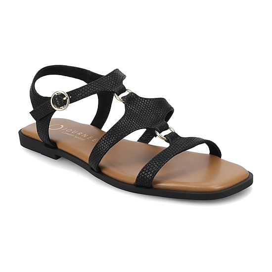 Journee Collection Womens Briley Ankle Strap Flat Sandals