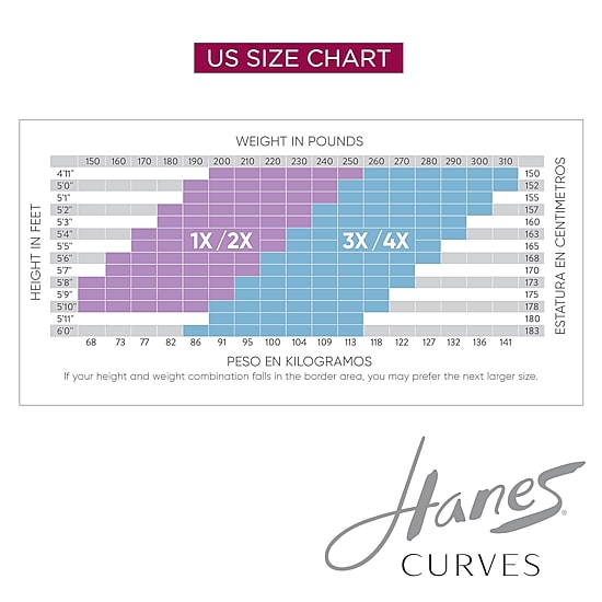 Hanes Womens Curves Moisture Wicking Plus Tights