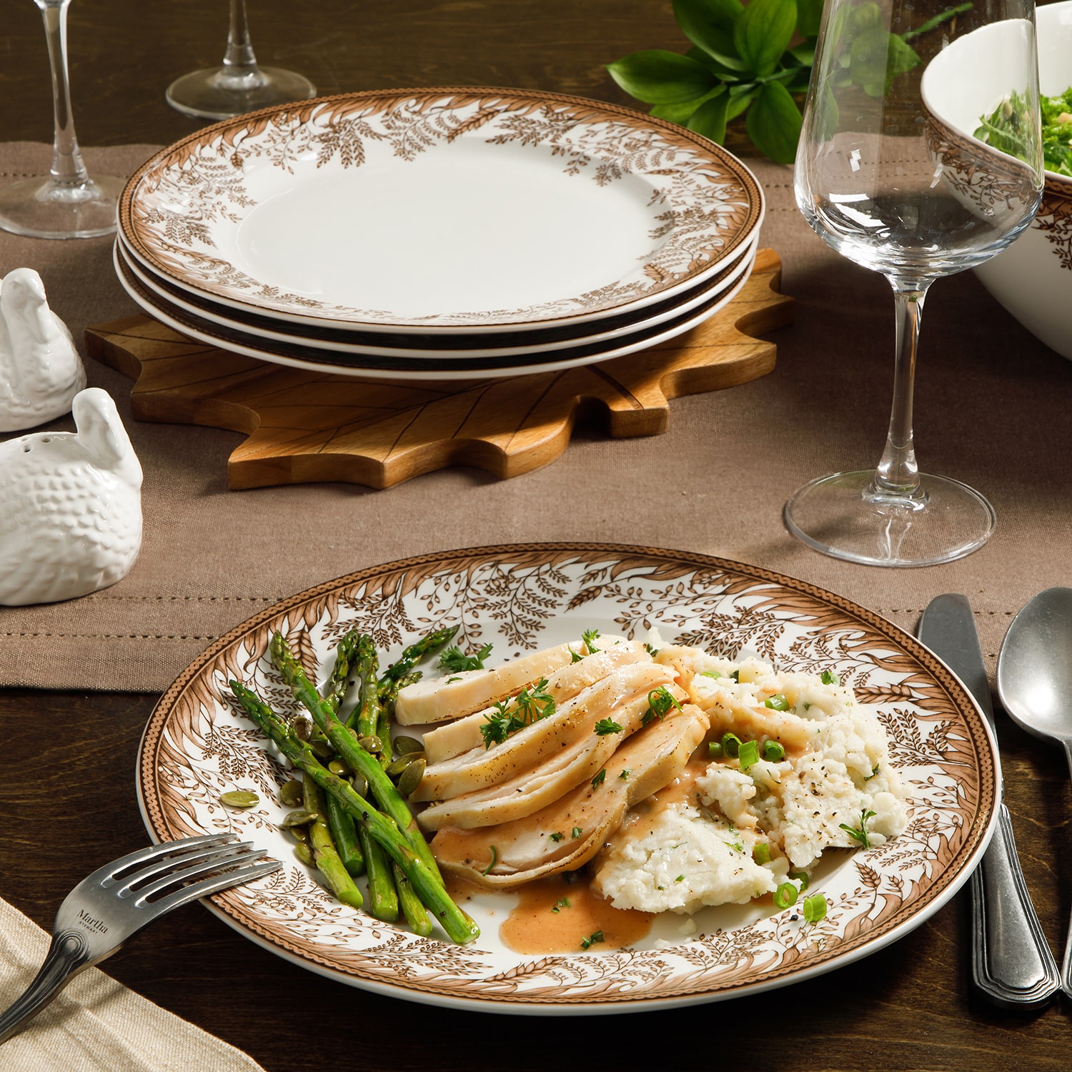 Martha Stewart Harvest 4-pc. Ceramic Dinner Plate