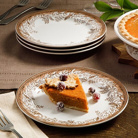 Martha Stewart Harvest 4-pc. Ceramic Salad Plate