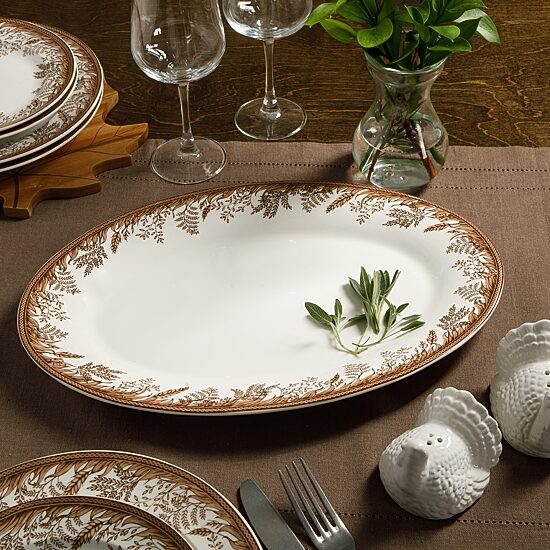 Martha Stewart Harvest 16 inch Ceramic Oval Serving Platter