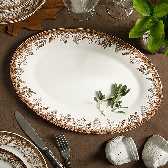 Martha Stewart Harvest 16 inch Ceramic Oval Serving Platter
