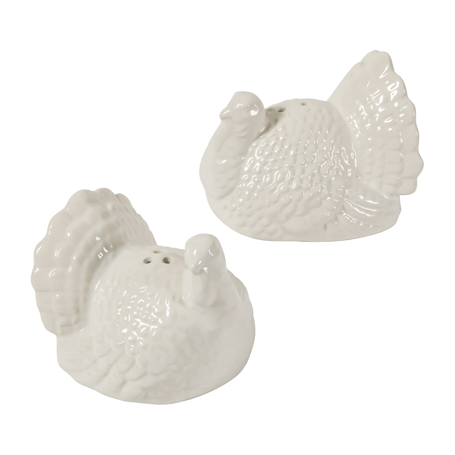 Martha Stewart Harvest Stoneware Turkey Salt & Pepper Shaker