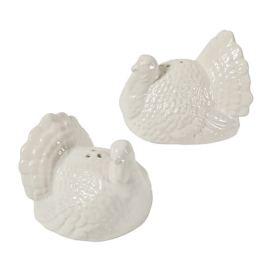 Martha Stewart Harvest Stoneware Turkey Salt & Pepper Shaker