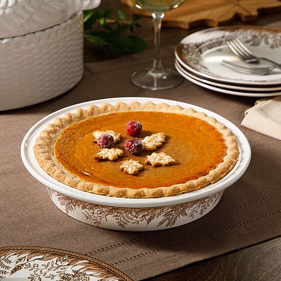 Martha Stewart Harvest 10 inch Deep Pie Dish
