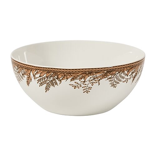 Martha Stewart Harvest 10 Inch Ceramic Serve Bowl In White