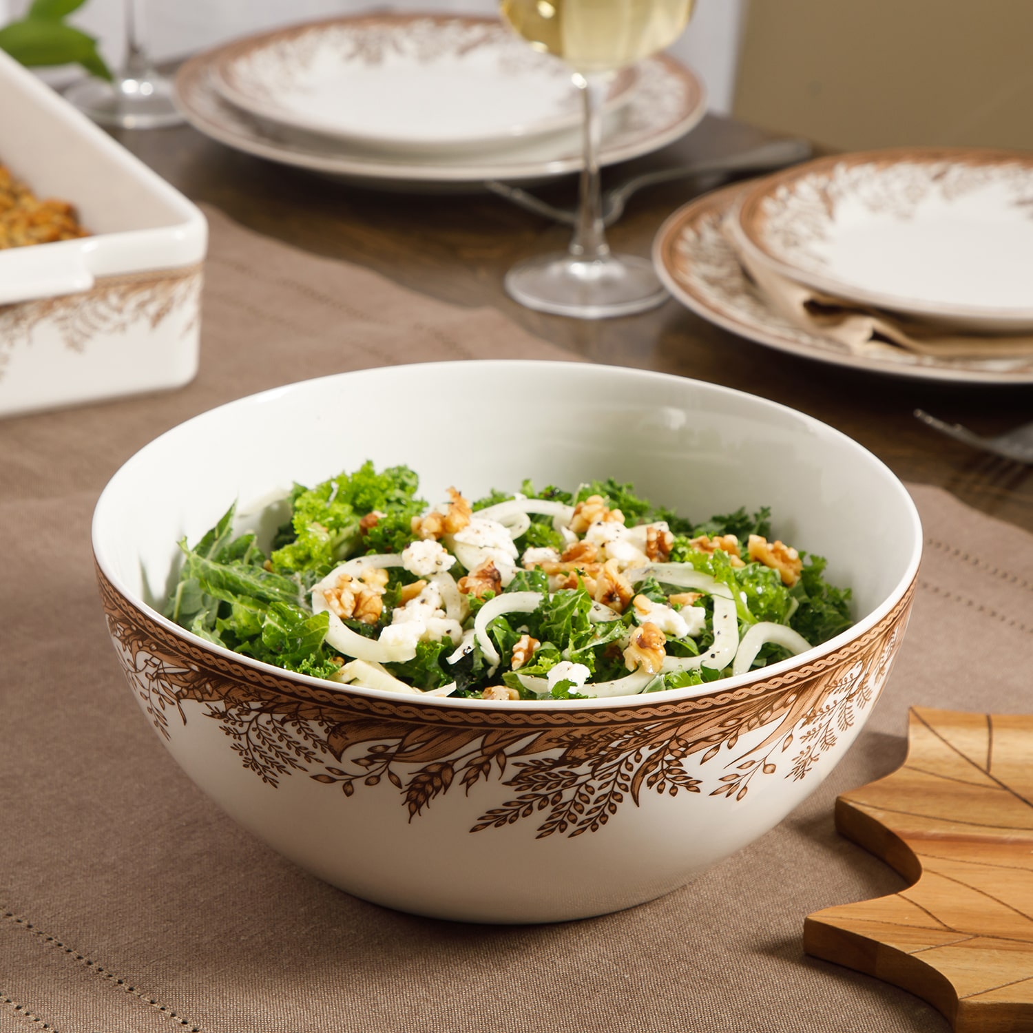 Martha Stewart Harvest 10 inch Ceramic Serve Bowl