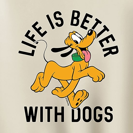 Life Is Better Womens Crew Neck Long Sleeve Pluto Sweatshirt
