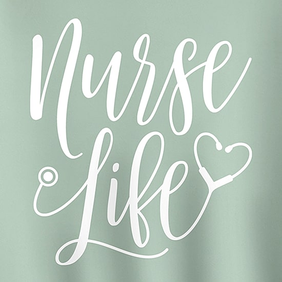 Nurse Life Womens Crew Neck Long Sleeve Sweatshirt
