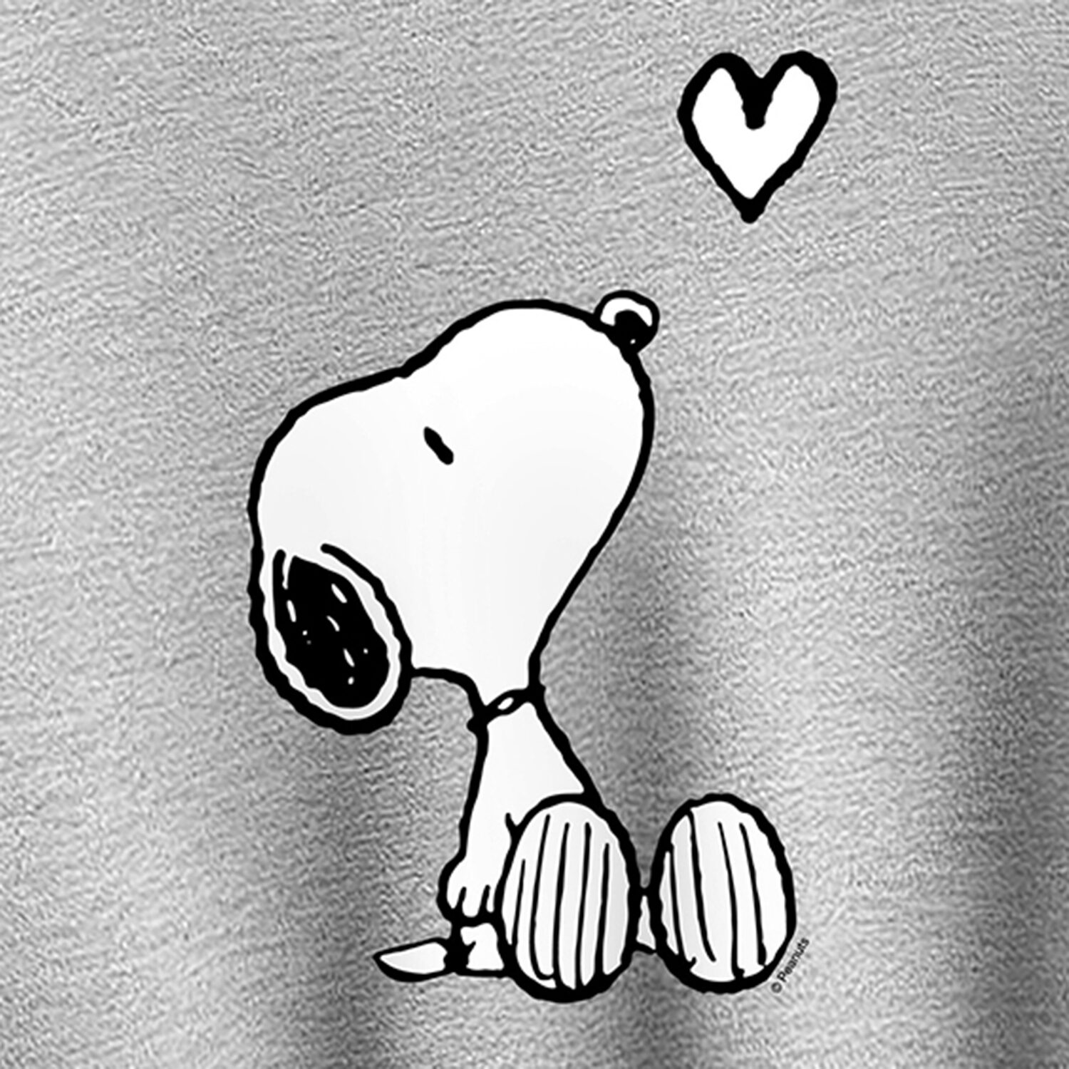 Womens Crew Neck Long Sleeve Snoopy Sweatshirt