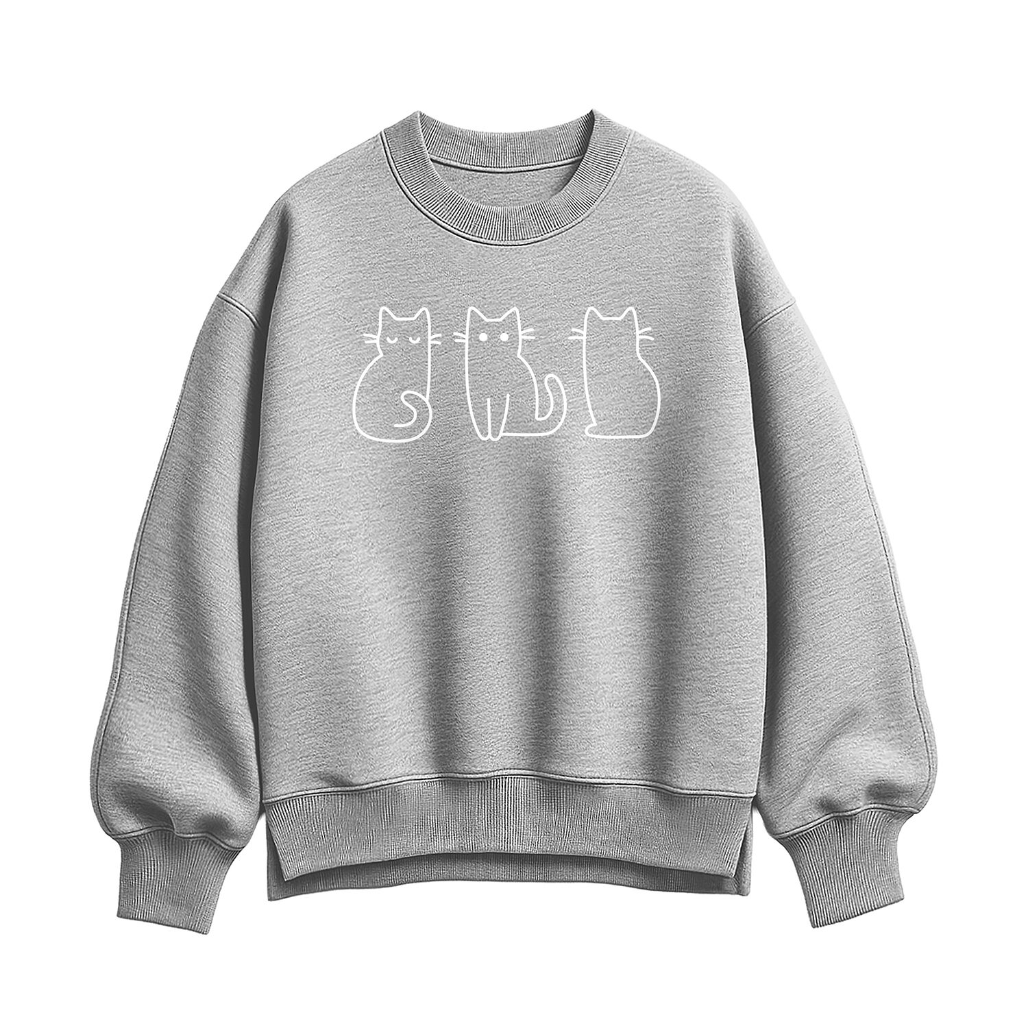 Cat S Womens Crew Neck Long Sleeve Pullover Sweater