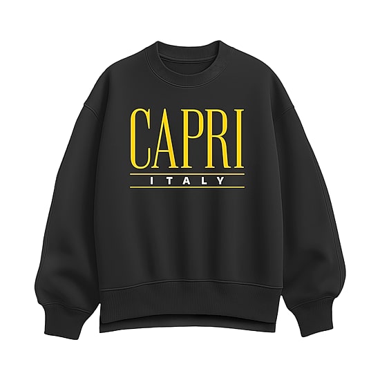 Capri Italy Womens Crew Neck Long Sleeve Sweatshirt