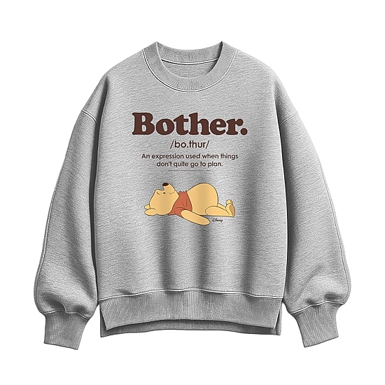Womens Crew Neck Long Sleeve Winnie The Pooh Sweatshirt