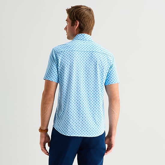 St. John's Bay Mens Short Sleeve Classic Fit Button-Down Shirt