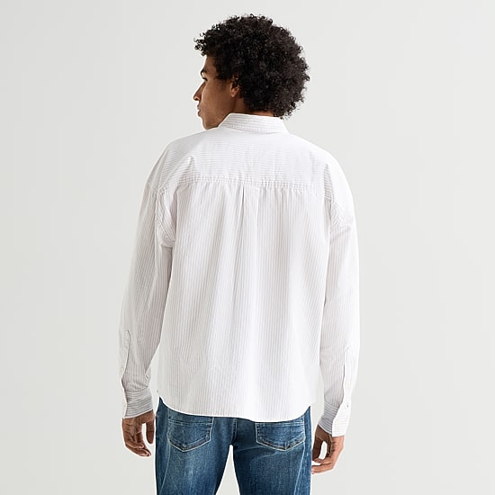 Arizona Mens Long Sleeve Regular Fit Button-Down Shirt