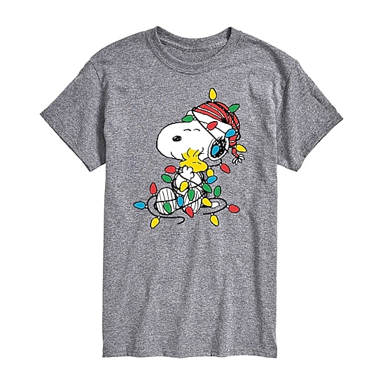 Mens Crew Neck Short Sleeve Regular Fit Snoopy Big and Tall Graphic T-Shirt