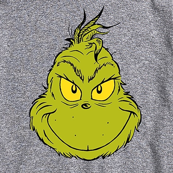 Mens Crew Neck Short Sleeve Regular Fit Grinch Big and Tall Graphic T-Shirt