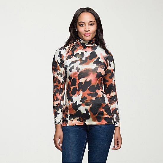 24seven Comfort Apparel Womens Long Sleeve Turtleneck