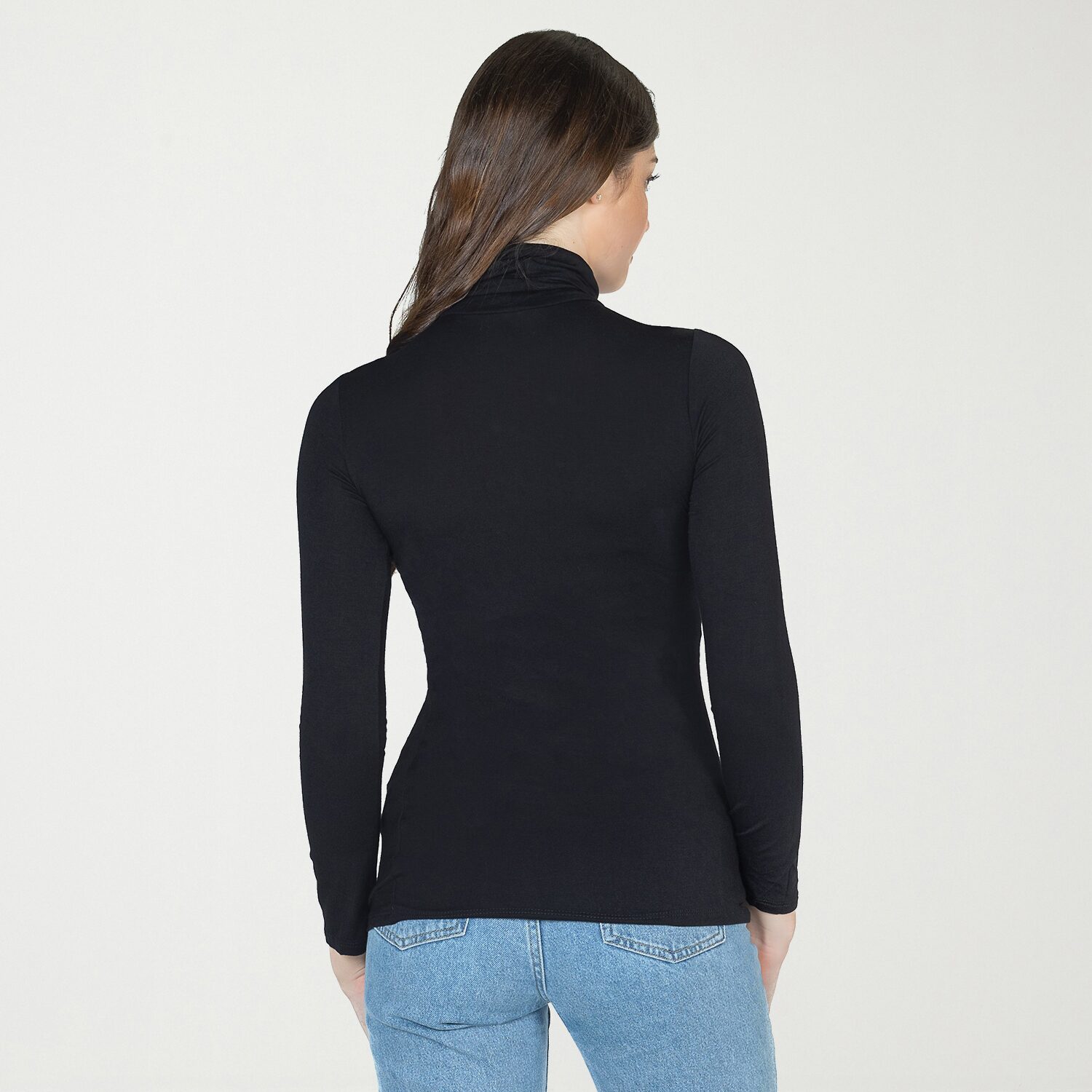 24seven Comfort Apparel Womens Long Sleeve Turtleneck