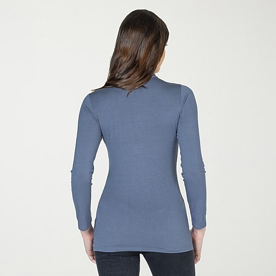 24seven Comfort Apparel Womens Long Sleeve Turtleneck