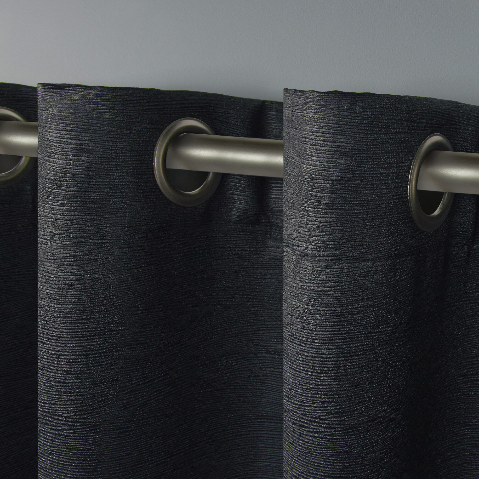 Exclusive Home Curtains Oxford Grommet Top Energy Saving Blackout Set of 2 Curtain Panel