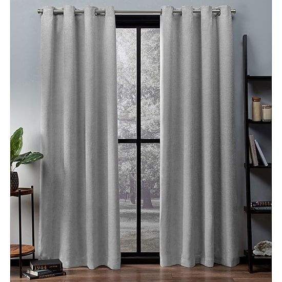 Exclusive Home Curtains Oxford Grommet Top Energy Saving Blackout Set of 2 Curtain Panel
