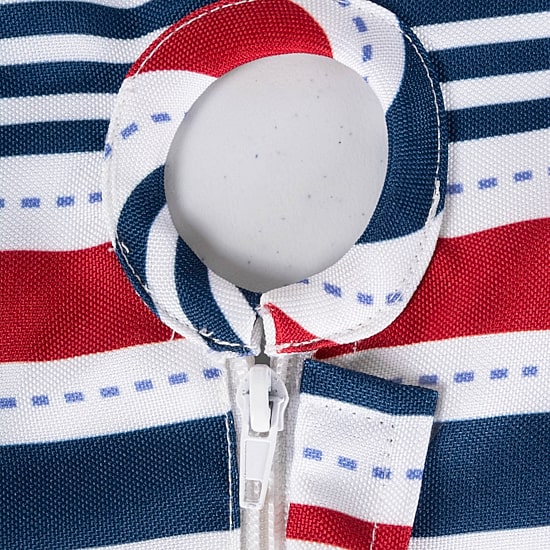 Design Imports Patriotic Stripe Outdoor Umbrella Tablecloth