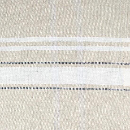 Design Imports Chambray French Sripe Tablecloth