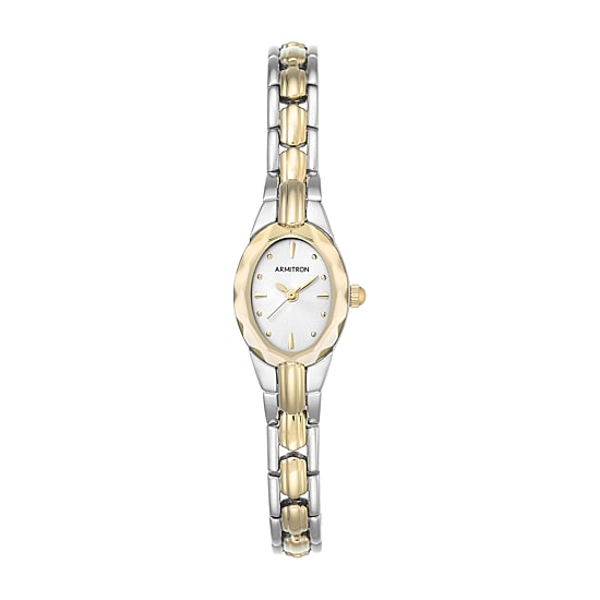 Armitron Now Womens Two Tone Stainless Steel Bracelet Watch 75/3313svtt