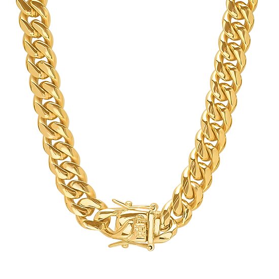 Mens Stainless Steel Hypoallergenic 24 Inch Box Chain Necklace