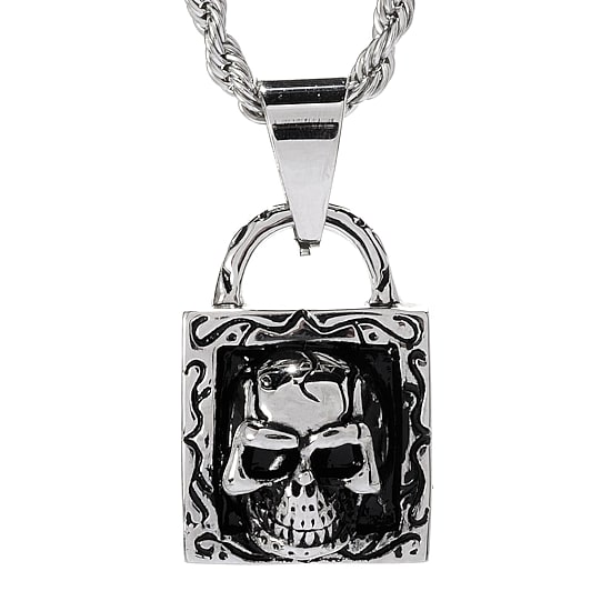 Steeltime Mens Stainless Steel Hypoallergenic 24 Inch Pendant Necklace