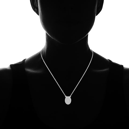 Steeltime Nuestras Senora De Guadalupe / Our Lady Of Guadalupe Mens Stainless Steel 28 Inch Pendant Necklace