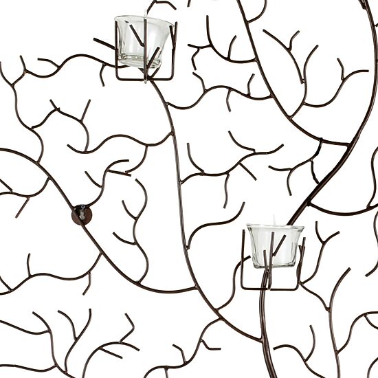 Safavieh Votive Tea Trees + Leaves Metal Wall Art