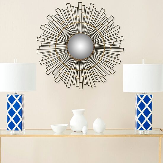 Safavieh Starlight Natural Wall Mount Sunburst Wall Mirror
