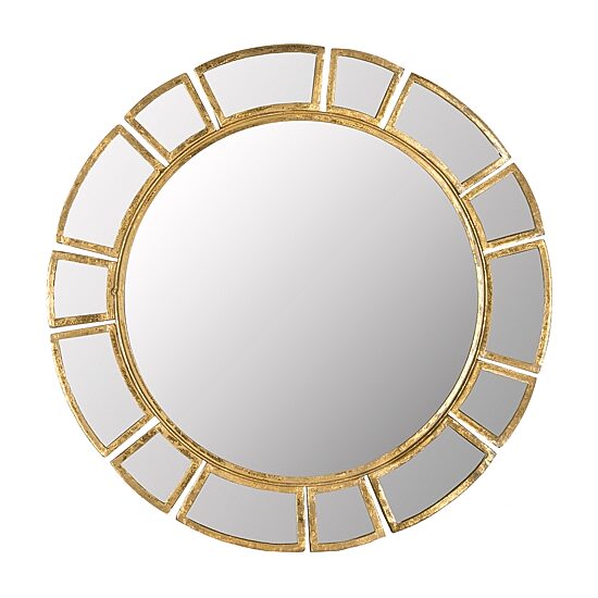 Safavieh Deco Antique Gold Wall Mount Sunburst Wall Mirror