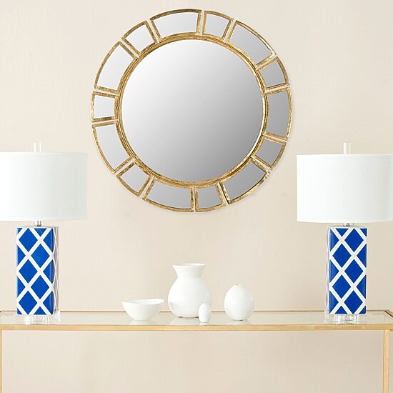 Safavieh Deco Antique Gold Wall Mount Sunburst Wall Mirror