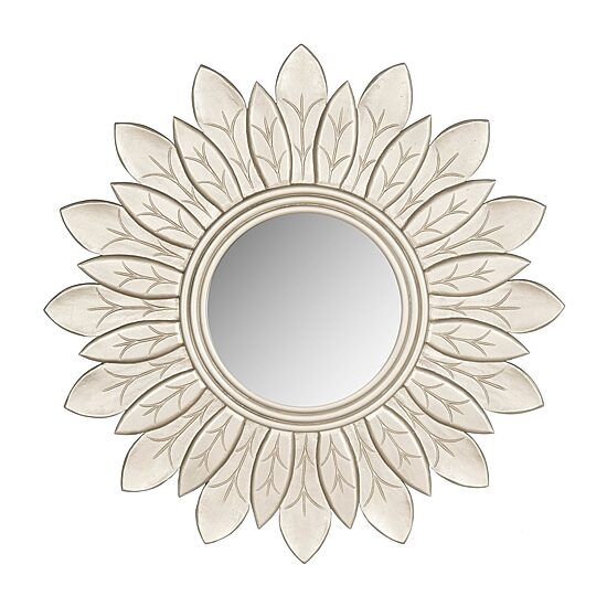 Safavieh Sun King Pewter Wall Mount Sunburst Wall Mirror