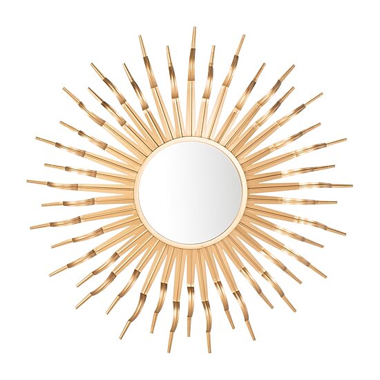Safavieh Naya Gold Wall Mount Sunburst Wall Mirror