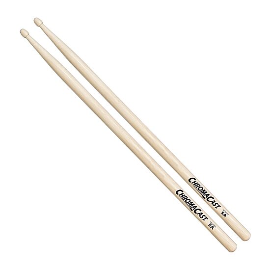 ChromaCast 5A 3 Pairs of Hickory Drumsticks with Bag