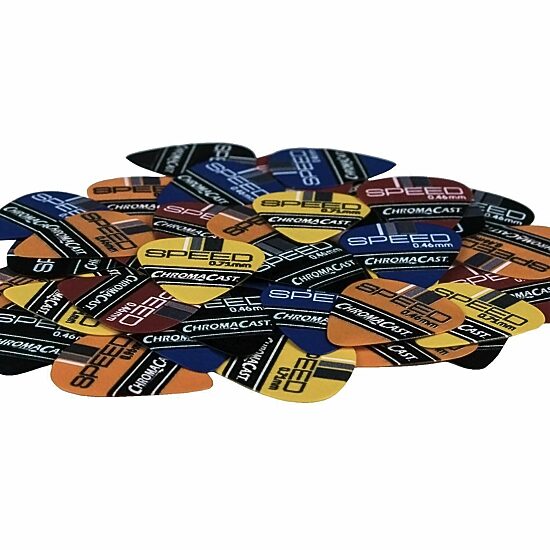 ChromaCast Speed Series 40 Pack Celluloid Guitar Picks