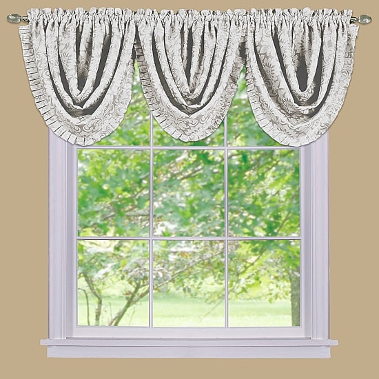 Sutton Rod Pocket Waterfall Valance