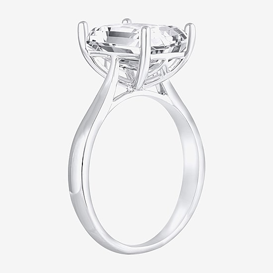 (H-I / SI2) Womens 3 CT. Lab-Grown White Diamond 14K Gold Radiant-Cut Solitaire Engagement Ring