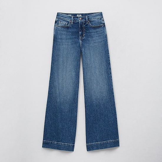 a.n.a Womens High Rise Wide Leg Jean