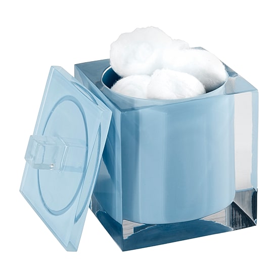 IZOD Marina Blue Bathroom Canister