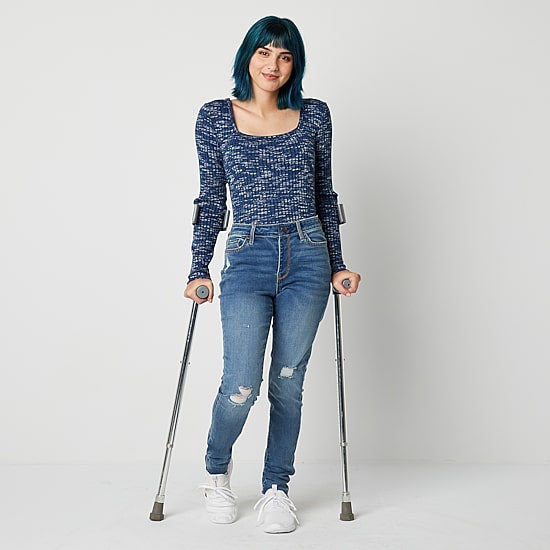 a.n.a Womens Mid Rise Adaptive Hidden Access Opening Skinny Fit Jegging Jean