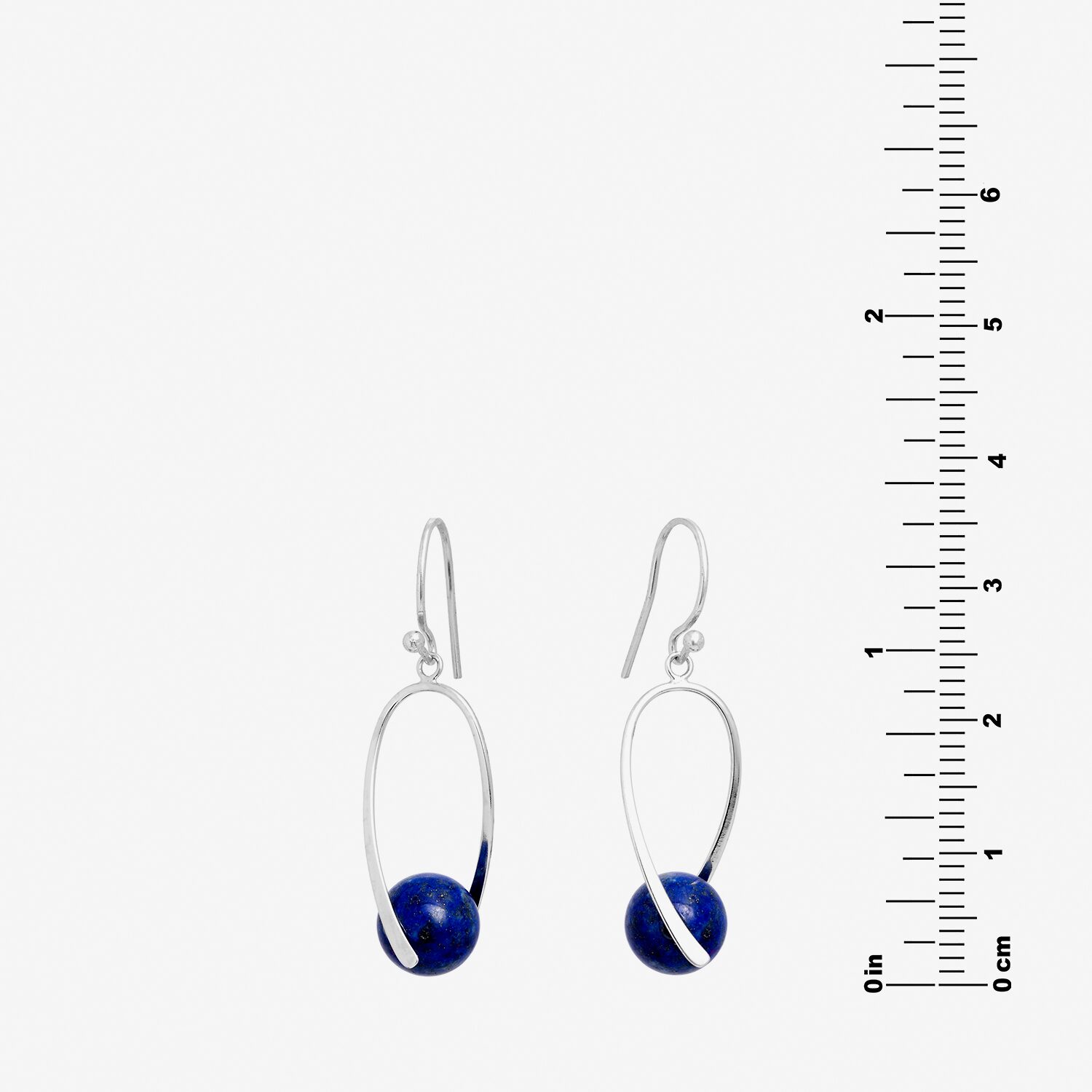Silver Treasures Genuine Stone Bead Womens Sterling Drop Earrings